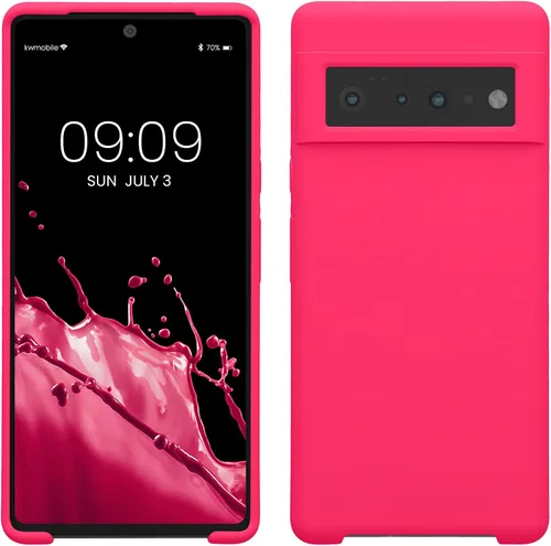 Miniatura 143 de kwmobile Funda Compatible con Google Pixel 6 Pro - Funda de teléfono de silicona TPU con acabado suave - Azul Arrecife