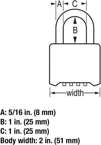 Miniatura 18 de Master Lock Candado con combinación propia, se puede resetear., 175D