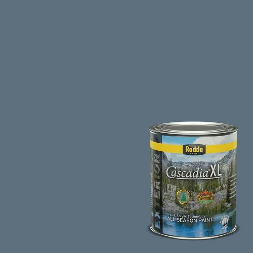 Miniatura 53 de Rodda Paint CASCADIA XL Pintura e imprimación satinada exterior en uno, cuarto de galón, Acapulco Dive