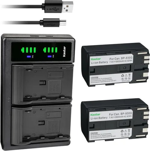 Miniatura 7 de Kastar Paquete de 1 batería BP-930G y cargador USB LTD2 compatible con Canon UC-X45 UC-X50 UC-X55 V40 V40Hi V50Hi V60Hi V65Hi V72 V75Hi V400 V420