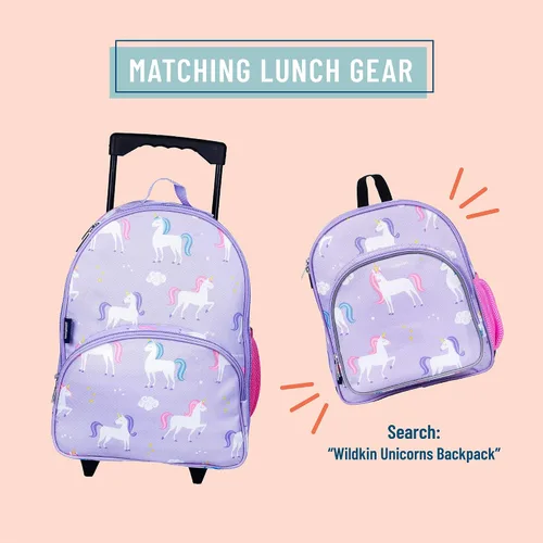 Miniatura 3 de Wildkin - Mochila con ruedas para niños y niñas, la mochila tiene un tamaño ideal para ser transportada y es perfecta para la escuela