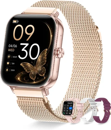 Miniatura 7 de Reloj inteligente compatible con Android iPhone, relojes inteligentes para mujer (recepción de llamadas/marcación), rastreador de fitness