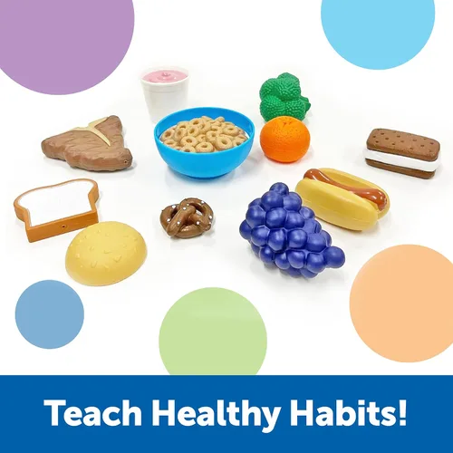 Miniatura 3 de Juego completo de alimentos de juguete para ampliar vocabulario Learning Resources New Sprouts., Variados