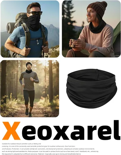 Miniatura 3 de Xeoxarel Neck Gaiter, 7 Pack Cooling UV Protection, Bandana Face Mask Scarf for Men and Women