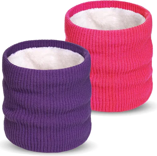 Miniatura 12 de Calentador de Cuello de Invierno para Hombres y Mujeres, Polaina de Cuello de Forro Polar Tejido, Cubierta Facial a Prueba de Viento para Clima