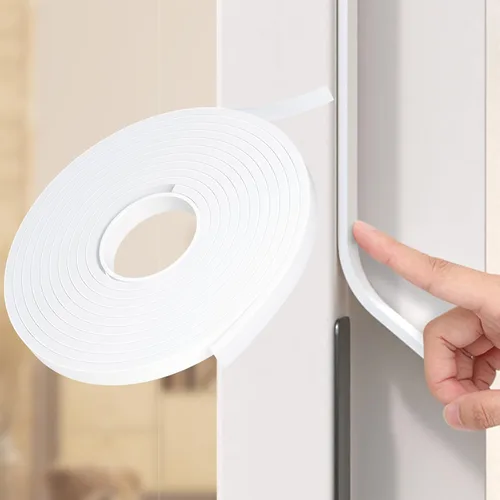 Miniatura 12 de Burlete Sello para Puerta Blanco, 1 Pulgada de Ancho X 1/4 Pulgada de Grosor, Sello de Ventana de Aire Acondicionado, Cinta de Espuma Autoadhesiva