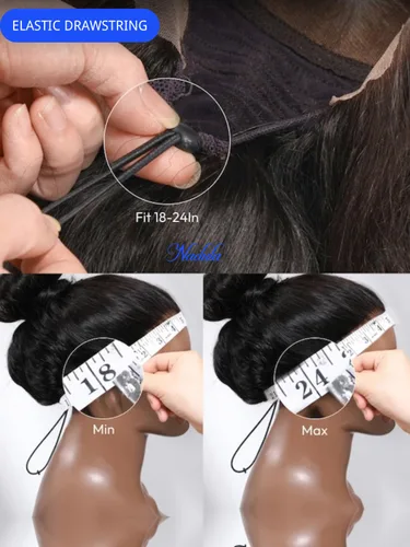 Miniatura 8 de Nadula Bye Bye Cap 13x4 HD Cuero Cabelludo Real 3D Body Wave Pelucas de Encaje Frontal de Cabello Humano Pre Todo, Peluca Sin Pegamento con Cordón