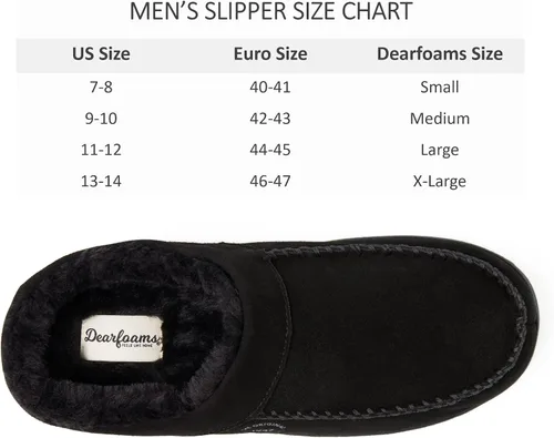 Miniatura 4 de Dearfoams Zuecos de gamuza auténtica Reed para hombre