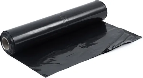 Miniatura 12 de CAPHAUS Láminas de plástico negro de 4 mil, 3 x 100 pies, resistente al agua, lona multiusos