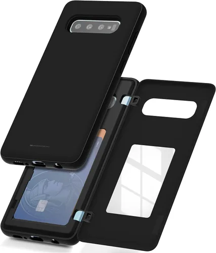 Miniatura 137 de GOOSPERY Funda tipo cartera para Samsung Galaxy S22 Ultra, [tarjetero] parachoques magnético de puerta con cierre automático, cubierta protectora