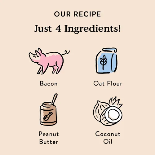 Miniatura 2 de Bocce's Bakery Golosinas Horneadas Bac'N Nutty para Perros, Golosinas Diarias sin Trigo para Perros, Hechas con Ingredientes Reales, Horneadas