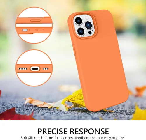 Miniatura 264 de GUAGUA Funda compatible con iPhone 17 Pro Max de 6.9 pulgadas, silicona líquida, goma de gel suave, delgada, forro de microfibra delgada