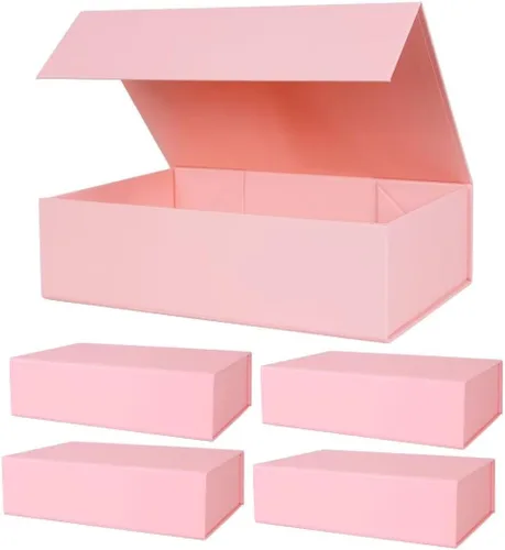 Miniatura 13 de Aimyoo Cajas de regalo magnéticas Galaxy negras con tapas 13.8x9x4.3 pulgadas, caja grande de propuesta para dama de honor y padrino, caja plegable