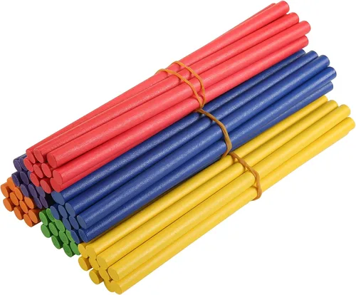 Miniatura 3 de 60 palos de ritmo para niños a granel, palos Lummi de música de madera, 6