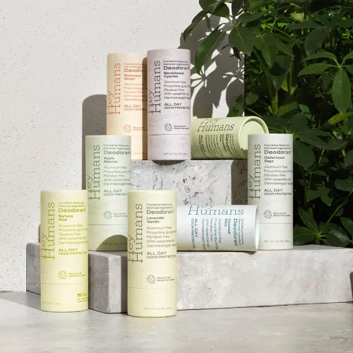 Miniatura 5 de Hey Humans Desodorante, desodorante sin aluminio para mujeres y hombres, contiene ingredientes derivados naturalmente, control de olores durante