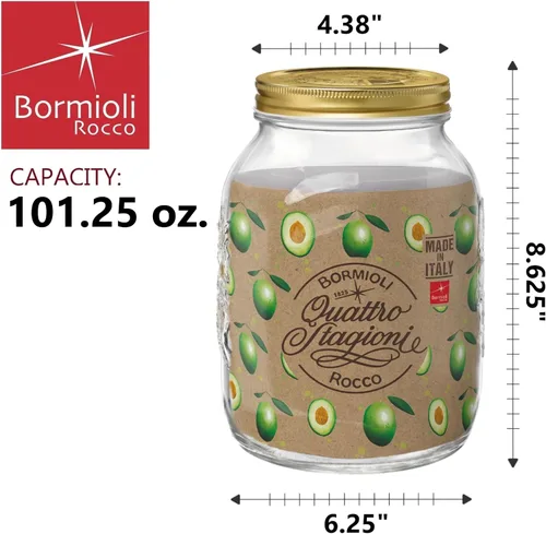 Miniatura 2 de Bormioli Rocco Quattro Stagioni Maxi Collection - Tarro - 3 litros (101 onzas)