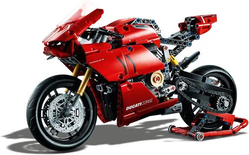 Miniatura 2 de LEGO 42107 Technic Ducati Panigale V4 R - Kit de construcción de modelos coleccionables con caja de cambios y suspensión de trabajo, idea de regalo