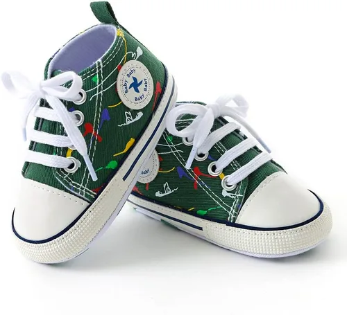Miniatura 169 de Zapatos deportivos de lona de lona para bebés y niñas, suela antideslizante suave, suela antideslizante