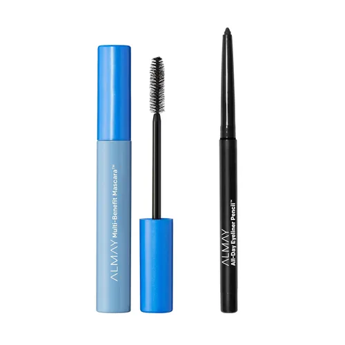 Miniatura 22 de Almay Lápiz delineador de ojos para todo el día, a prueba de manchas, maquillaje de ojos impermeable, hipoalergénico, sacapuntas integrado, 205 Negro