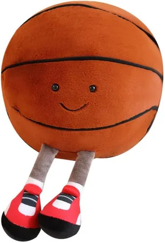 Almohada de peluche de fútbol y baloncesto de 12 pulgadas, pelotas deportivas de peluche, muñeca de felpa creativa de baloncesto/fútbol, cojín suave