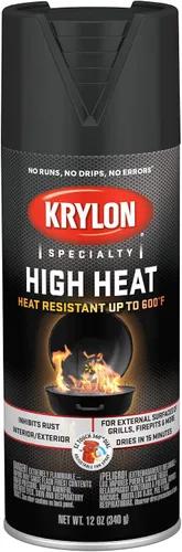 Miniatura 8 de Krylon Calor alto, plano, marrón, 12 oz