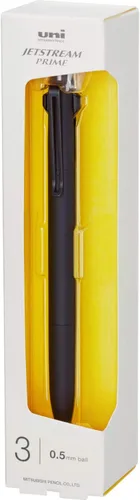 Miniatura 2 de Uni Jet Stream Prime - Bolígrafo de alta calidad, 3 colores (negro, rojo, azul), cuerpo negro (SXE3330005.24)