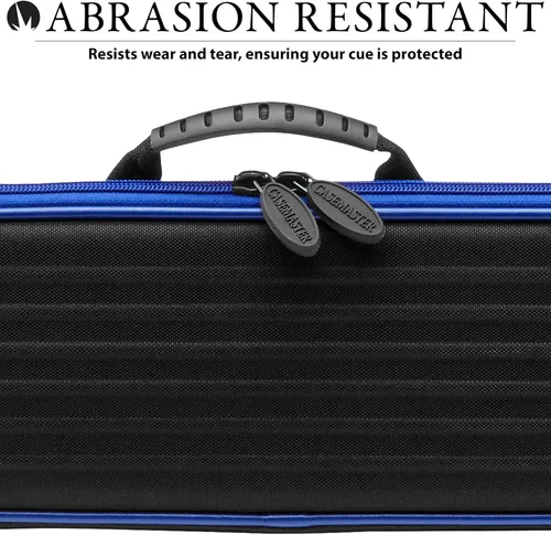 Miniatura 6 de Casemaster Parallax - Estuche para taco de billar/billar 600D Oxford de poliéster pesado e interior acolchado, capacidad para 1 taco completo de 2