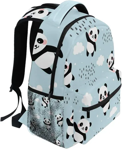 Miniatura 2 de ATTX Linda mochila con diseño de panda para niños y niñas, Panda-h, Ciclismo