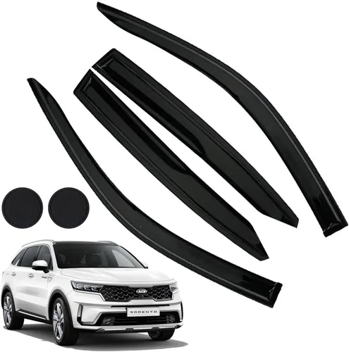Miniatura 19 de Protectores de lluvia para Mazda 3 Hatchback 2010-2013, deflectores de ventana lateral con cinta adhesiva para Mazda 3 Hatchback, viseras de ventana