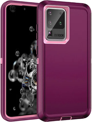 Miniatura 8 de Funda para Galaxy S20 Ultra 5G, resistente a prueba de golpes, 3 capas, protección de cuerpo completo, funda resistente para Galaxy S20 Ultra de 6.9