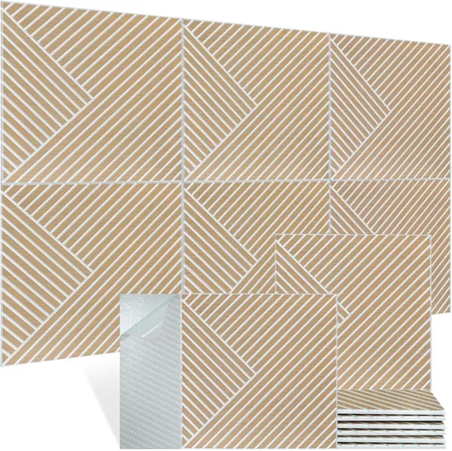 Miniatura 8 de Paneles de pared acústicos, paquete de 6 paneles de pared de tamaño total de 70.8 x 47.2 pulgadas, paneles de pared acústicos decorativos, paneles
