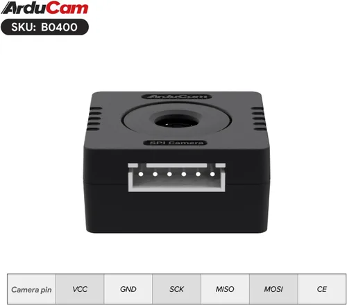 Miniatura 6 de Arducam Cámara Mega SPI para cualquier microcontrolador, cámara Arduino de enfoque fijo de 3 MP compatible con Arduino UNO Mega2560, Raspberry Pi