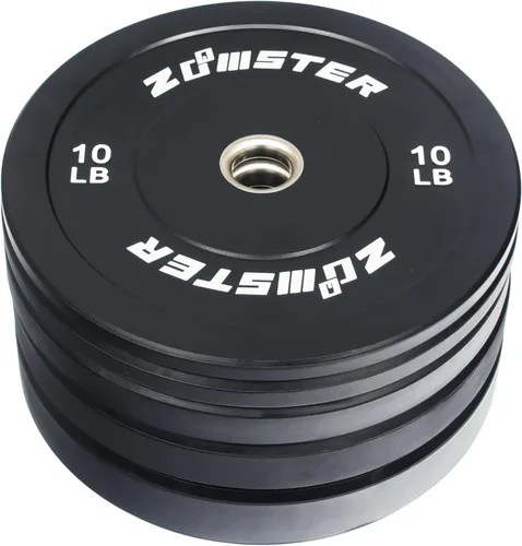 Miniatura 6 de Placa de Parachoques Olímpica Placa de Peso con Alto Rebote Placa de Peso con Inserción de Acero para Entrenamiento de Fuerza y Levantamiento