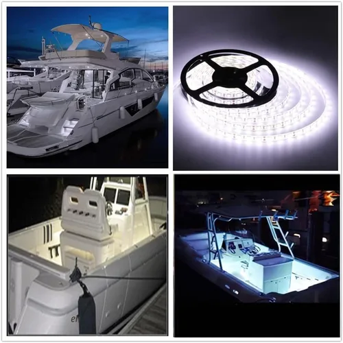 Miniatura 7 de Tira de luces LED para lancha, 32.8 pies, luces LED de pontón marino, luz interior de barco impermeable, luces debajo del túnel, luz de cubierta