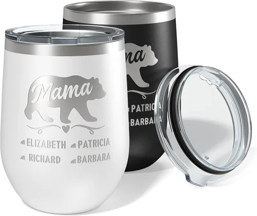 Miniatura 27 de Vaso de Mamá Oso, vaso personalizado para mamá Oro Rosa