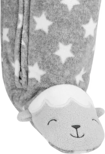 Miniatura 4 de Simple Joys by Carter's Paquete de 2 unidades unisex de forro polar neutro con pies para dormir y jugar