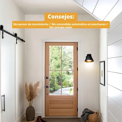 Miniatura 2 de UME Paquete de 2 lámparas LED de pared para exteriores, luces negras para porche delantero, iluminación de montaje en pared, farol de pared