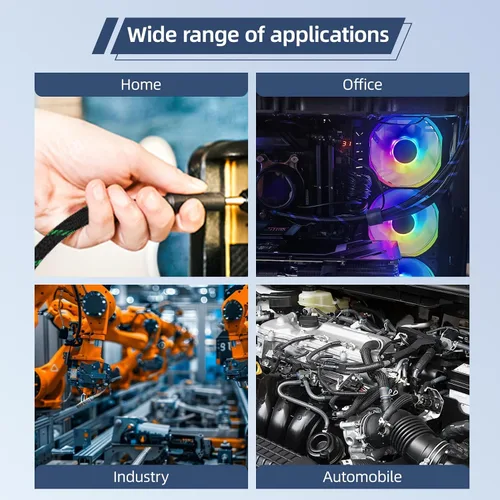 Miniatura 7 de Funda trenzada expandible, telar de alambre automotriz PET, gestión de cables flexible para audio y video y otros dispositivos domésticos, protector