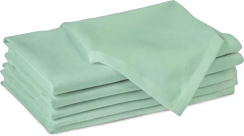 Miniatura 16 de Encasa XO Juego de 12 servilletas de tela color azul cobalto, 17 x 17 pulgadas, servilletas de cena de algodón de color sólido, servilletas de boda