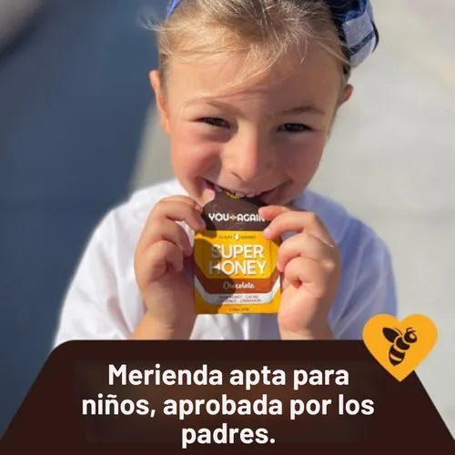 Miniatura 6 de You Again Super Honey Packets Paquetes de gel de energía limpia para entrenamiento Ciclismo, resistencia, gel para correr o refrigerio