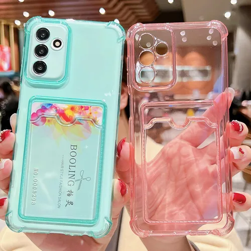 Miniatura 134 de Tuokiou Funda para Samsung Galaxy A14 5G, Fundas Protectoras Transparentes con Ranura para Tarjetas, Funda Cartera de TPU Suave Ajustada Resistente