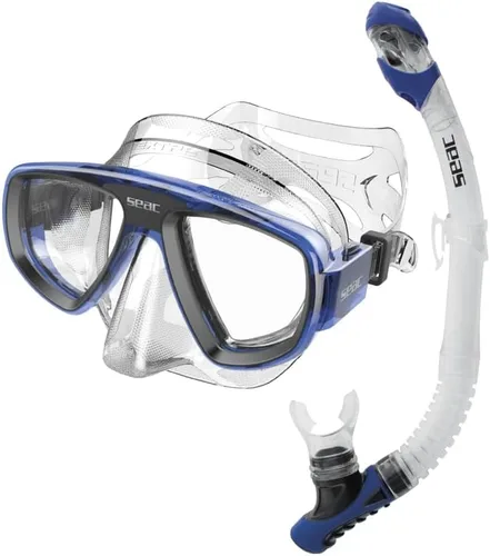 Miniatura 2 de SEAC Set Bis Extreme Dry, Scuba Diving Mask and Snorkel with Dry Top System and Purge Valve