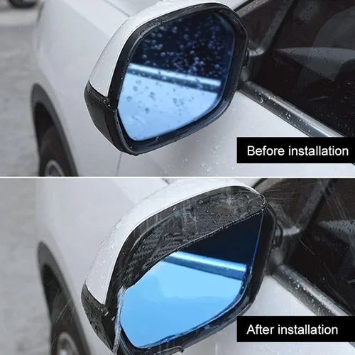 Miniatura 6 de Cubierta de lluvia para espejo retrovisor de coche para Nissan Navara NP300 ST 2017-2023 Espejo retrovisor de coche Cubierta protectora de cejas
