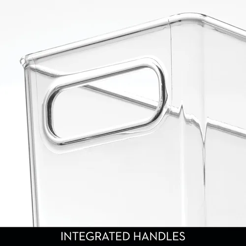 Miniatura 5 de iDesign - Contenedor de almacenamiento de plástico transparente y delgado para baño, organizador alto y estrecho para lociones, cremas y artículos