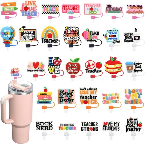 Miniatura 21 de 19 tapas de pajitas con diseño de juego para vaso Stanley de 40 oz/30 oz, tapa de pajita reutilizable de 10 mm, accesorios bonitos para la parte