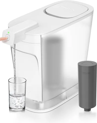 Miniatura 13 de PHILIPS Jarra de filtro de agua de 20 tazas con filtro Plus - ADD5903, dispensador de agua recargable, filtro purificador de agua para puerta