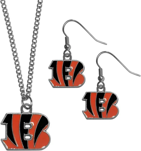 Miniatura 2 de Siskiyou Sports NFL unisex-adult Dangle Earrings and Chain Necklace Set Azul