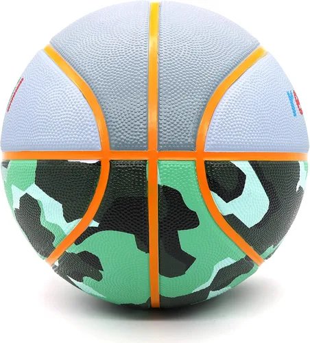 Miniatura 3 de Premium Rubber/Leather Basketball - Kids & Youth, Size 3/4/5/6/7 Camuflaje/gris degradado