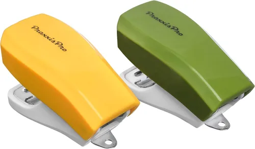 Miniatura 3 de Aria Premium - Juego de mini grapadoras con desgrapadoras integradas, 2000 grapas estándar incluidas, para oficina, escuela y viajes, juego de 2
