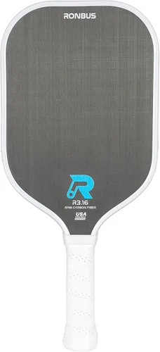 Ronbus R1.16/R2.16/R3.16 Fibra de carbono Toray T700 en bruto, pala de pickleball con núcleo de nido de abeja de polipropileno de 16 mm R3.16W